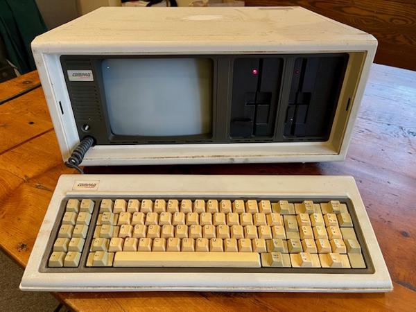 I still have my old Compaq Portable because I can’t bring myself to throw out computers. It still turns on but the autoexec.bat file never runs.