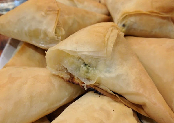 Baked spanakopita